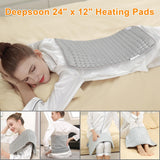 Almohadilla Deepsoon para cuello y hombros, calor suave y relajante.
