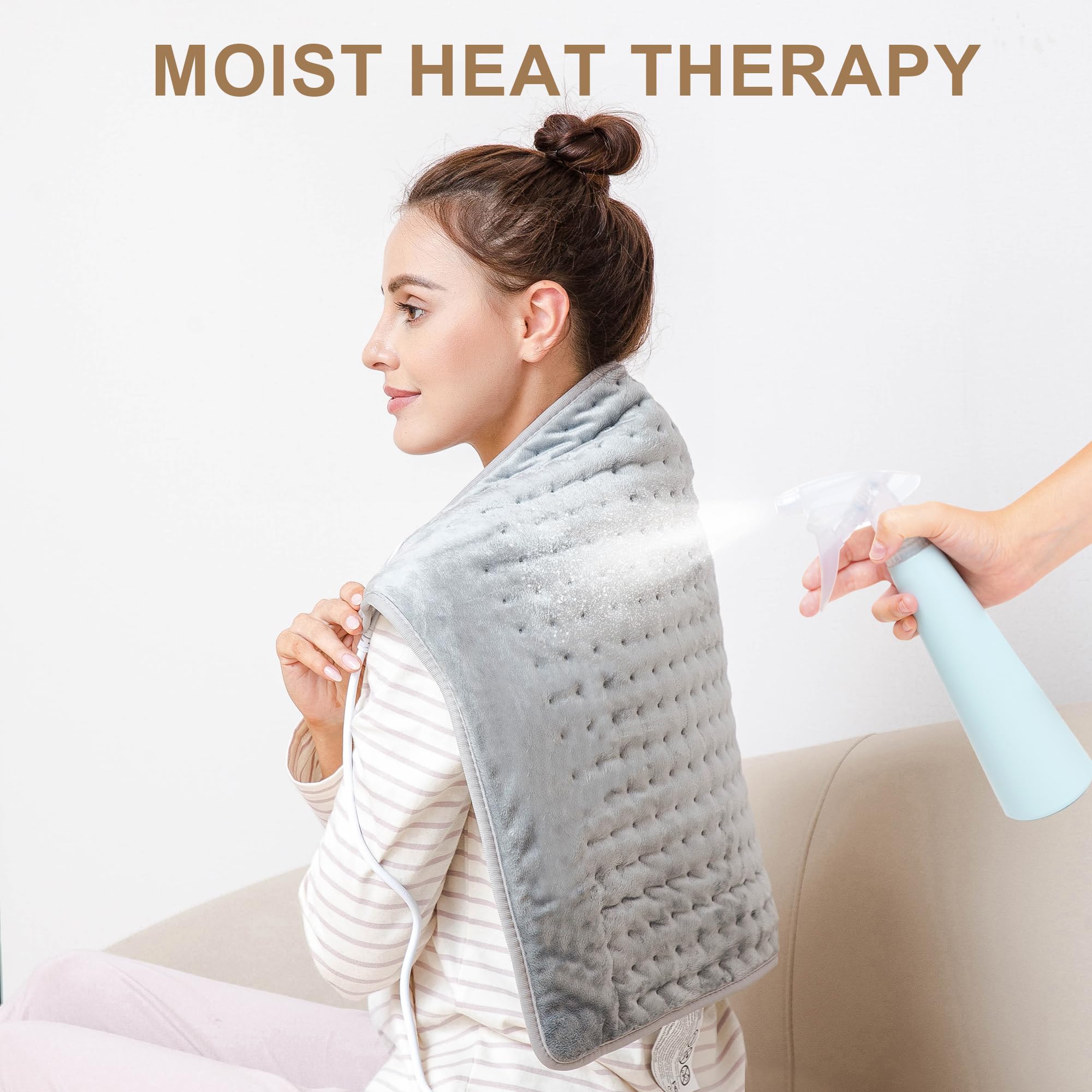 Deepsoon almohadilla de calor para hombros relajando tensiones
