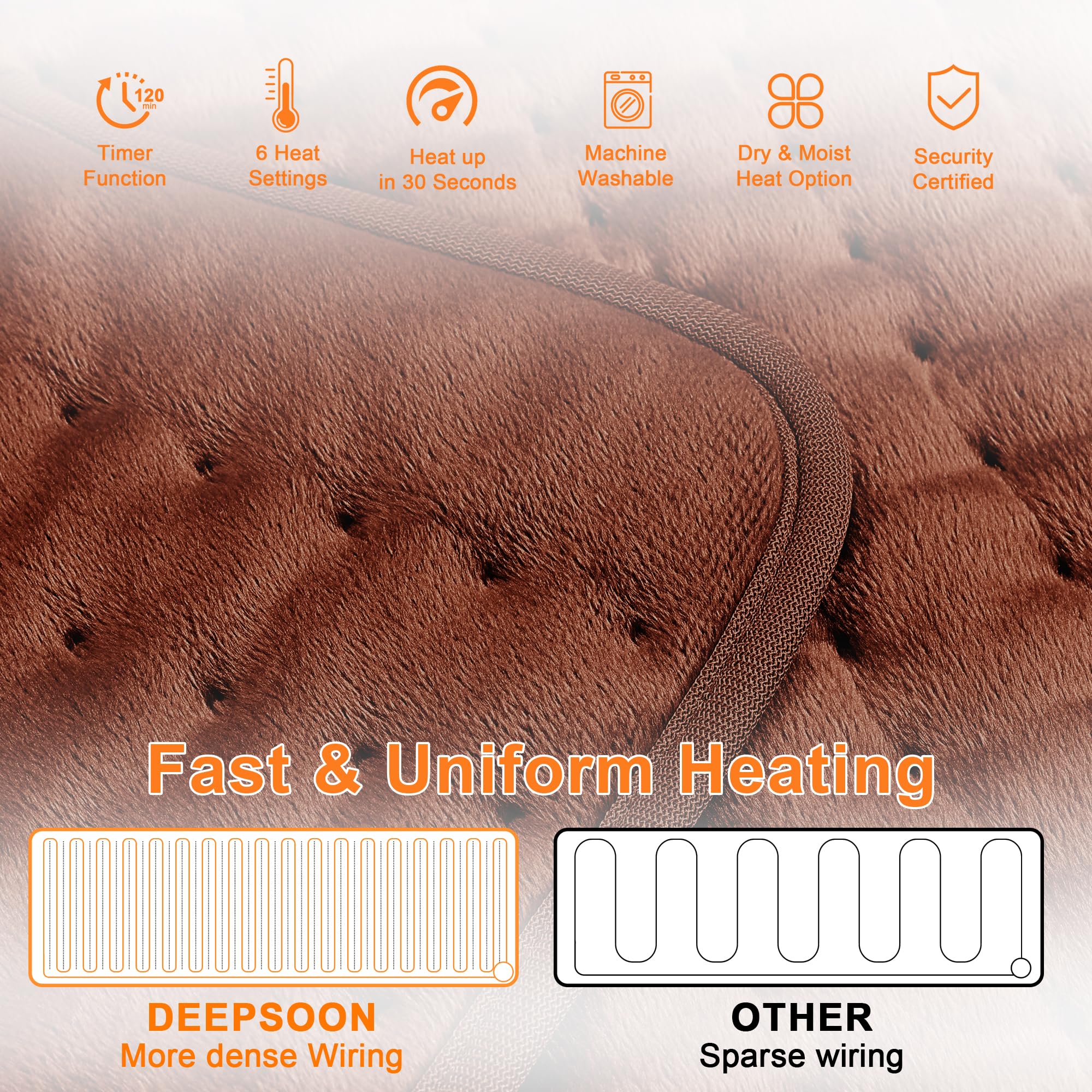 Deepsoon lavable a maquina, limpieza facil entre usos.