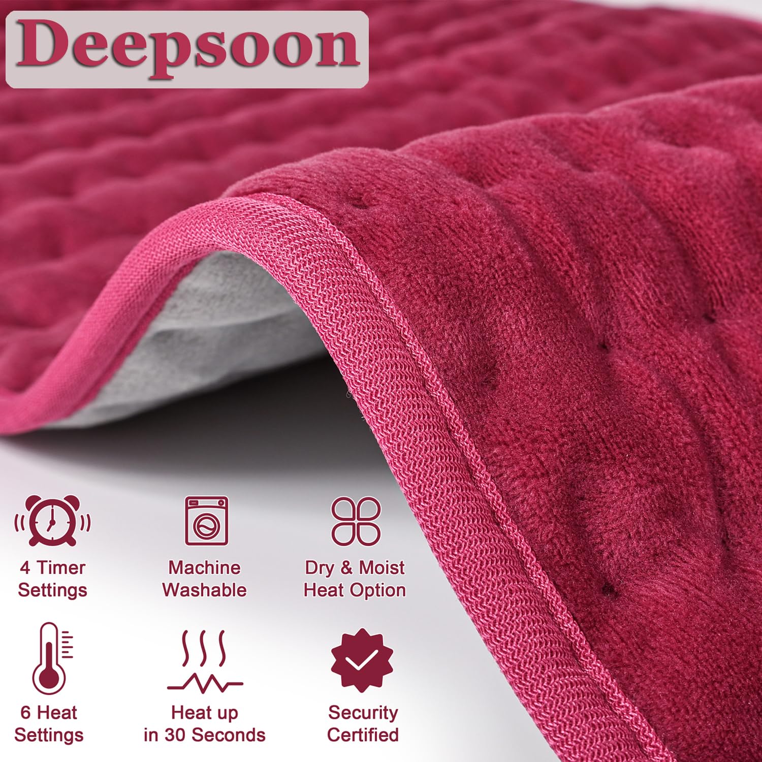 Deepsoon almohadilla lavable a máquina para limpieza rápida