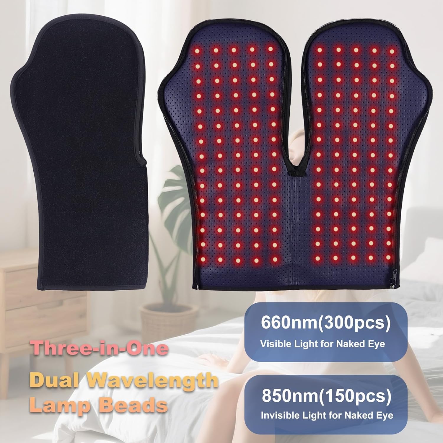 Deerbaba diodos emisores de luz rojos e infrarrojos para penetración suave.