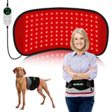 Manta Deerbaba de luz roja para cuerpo, relajación suave en espalda y hombros.