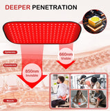 Deerbaba Manta de Luz Roja para muslos: cobertura amplia y flexible.