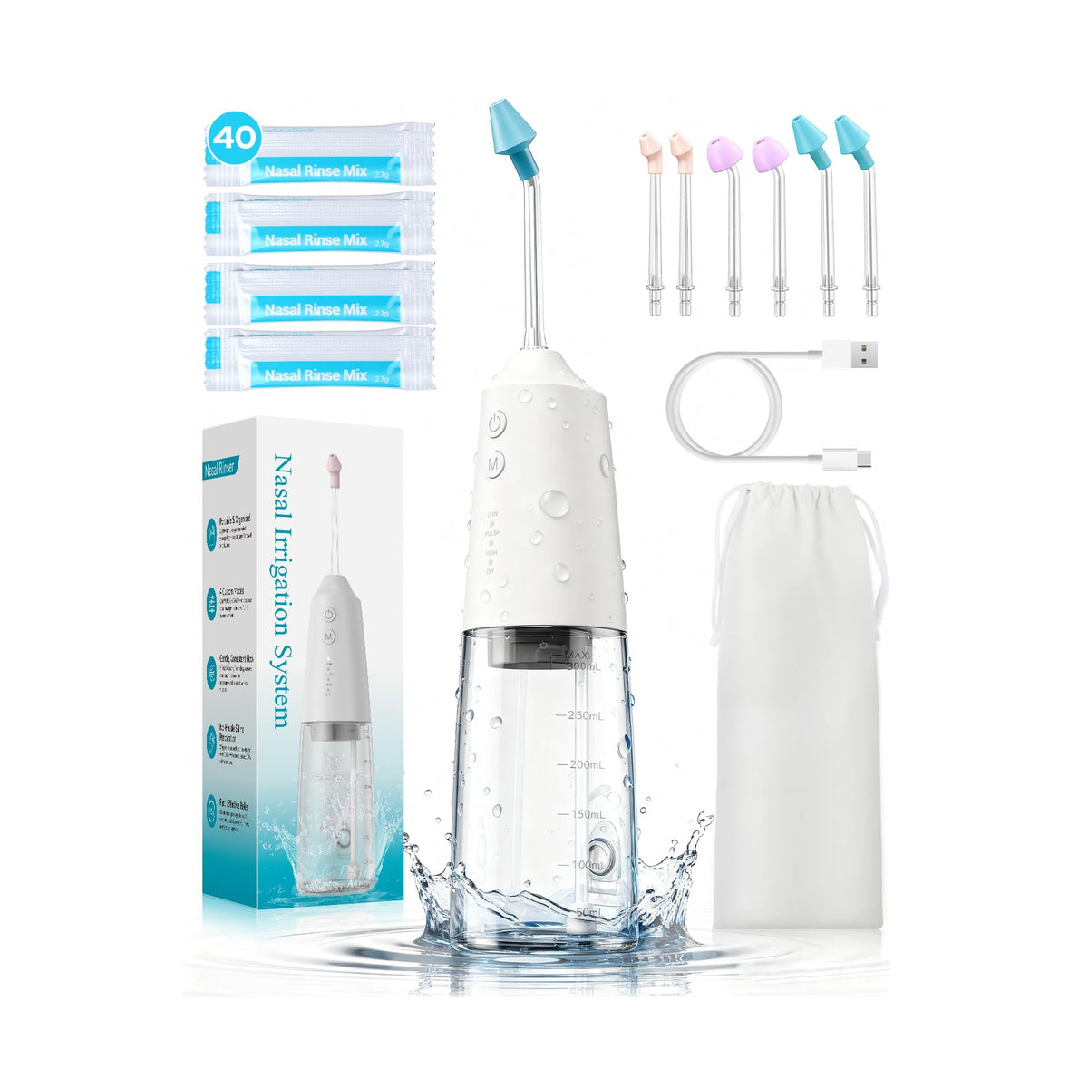 DEJUNPIOOL: sistema nasal con paquetes salinos para alivio suave diario