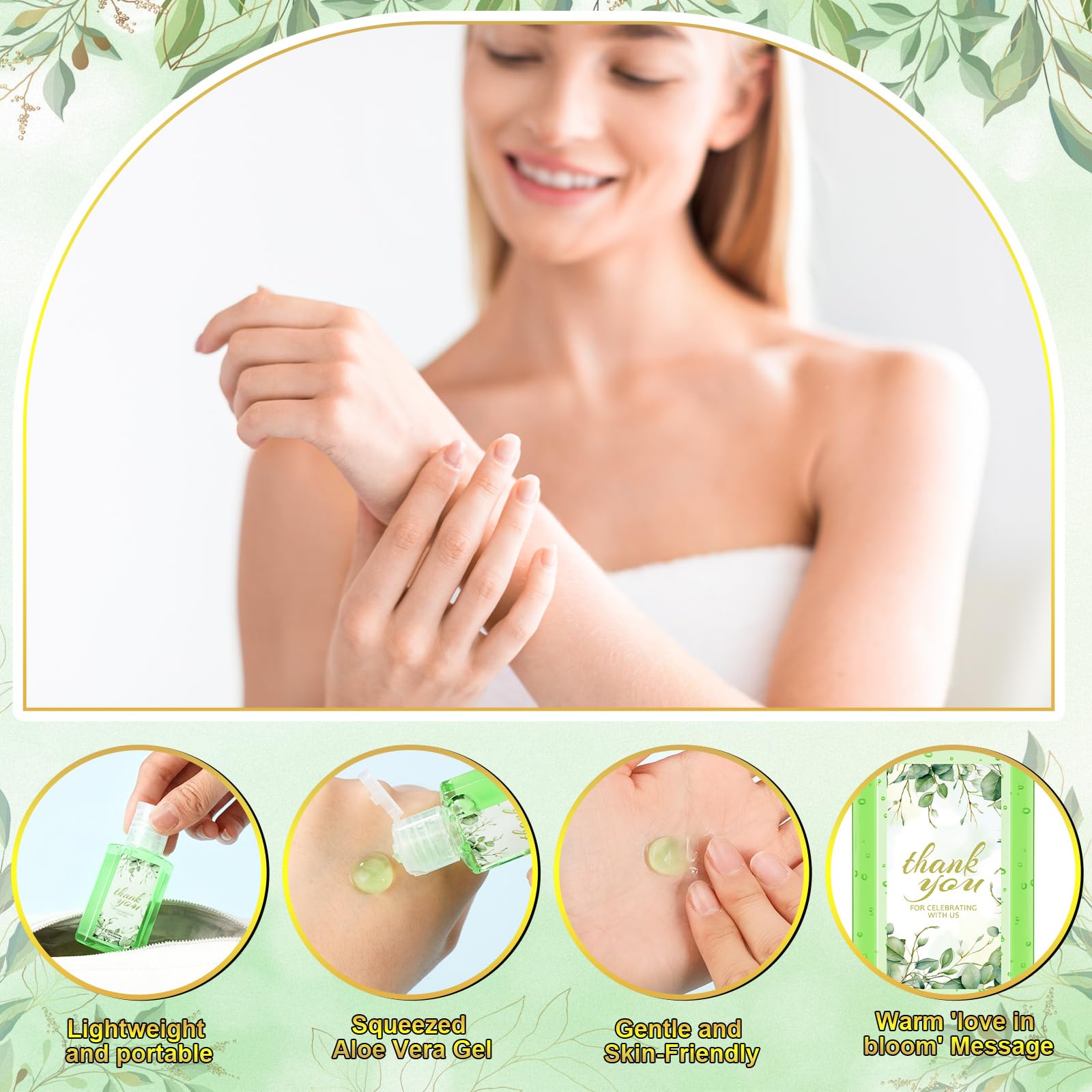 Envase compacto, ideal para regalo de boda y maletas.