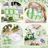 Etiqueta eucalipto romántica para detalles de boda con estilo vintage.