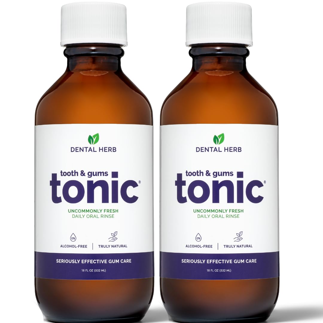 Tonico dientes encías de Dental Herb Company en botella ofrece frescura suave y natural
