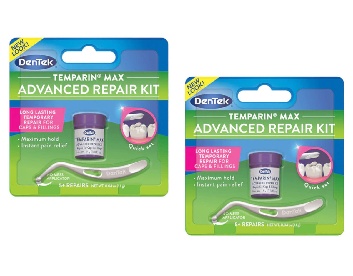 DenTek Temparin Max kit de reparación dental, solución temporal para empaste perdido.