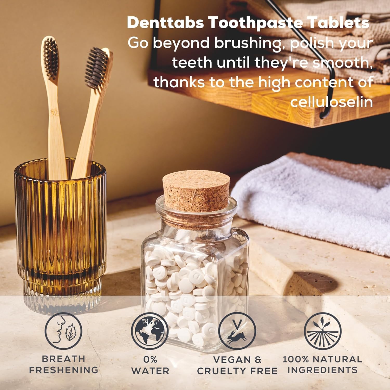 Denttabs tabletas aliento fresco tras el uso