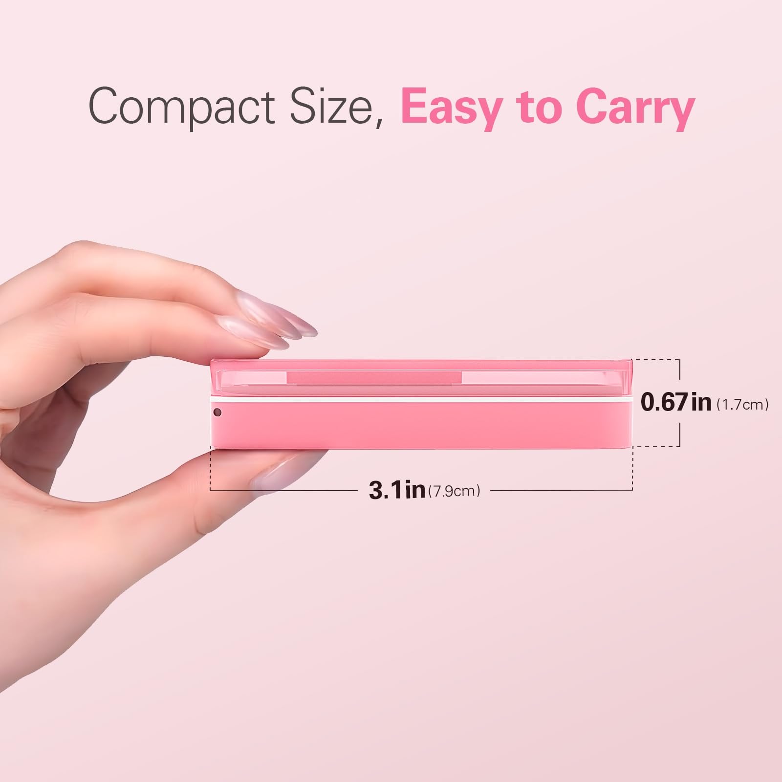 Depad cortador rosa para dividir pastillas con seguridad y comodidad.