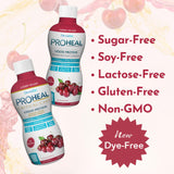 DermaRite ProHeal etiqueta nutricional con 15 g de proteína por porción.