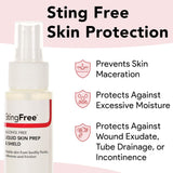 DermaRite StingFree uso-cotidiano: apto para piel intacta y áreas frágiles para mayor confort.