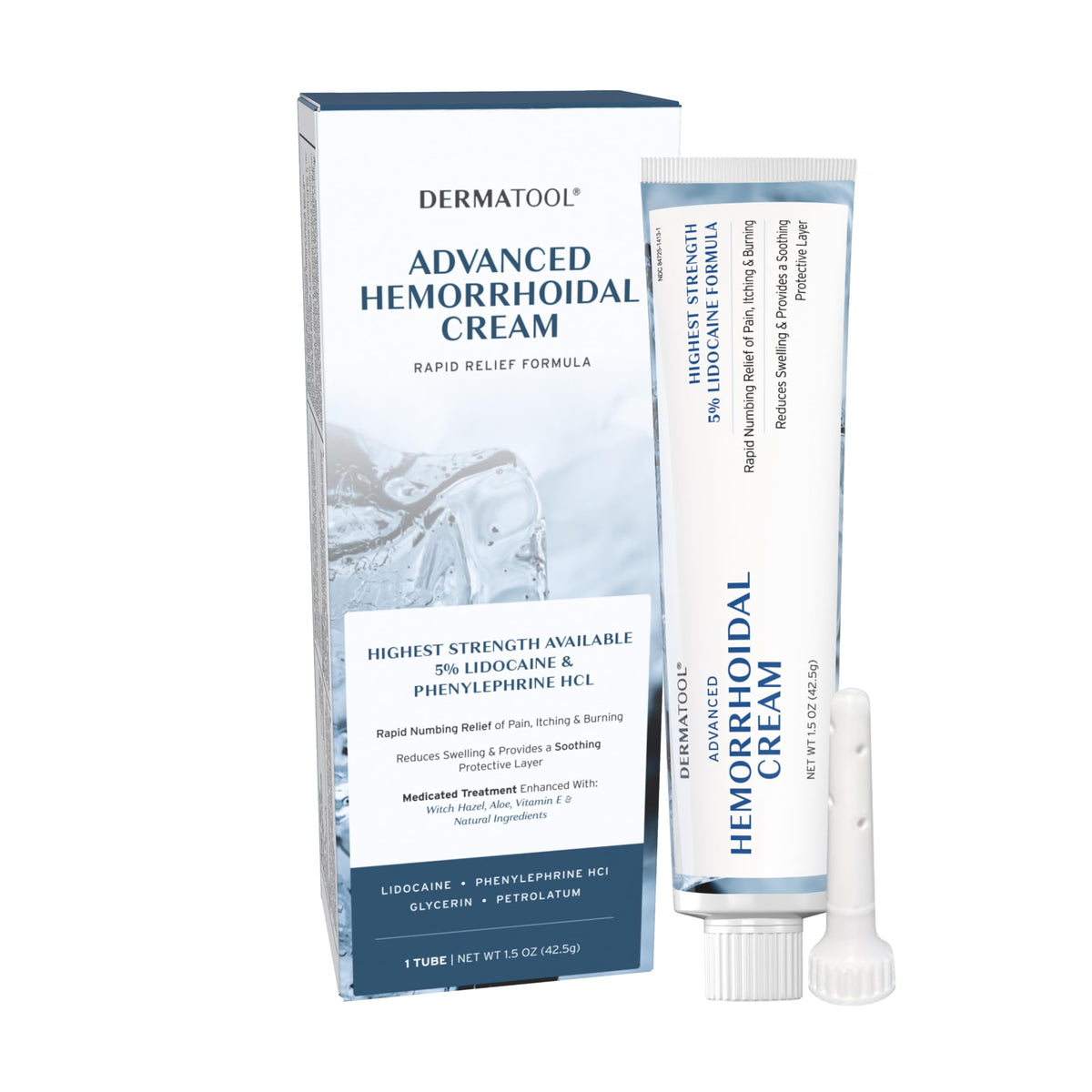 Dermatool crema-hemorroides-5p-lidocaína ofrece alivio rápido del dolor