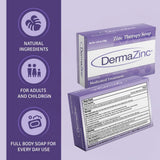 DermaZinc Jabón Terapia, uso en cara y cuerpo para piel sensible.