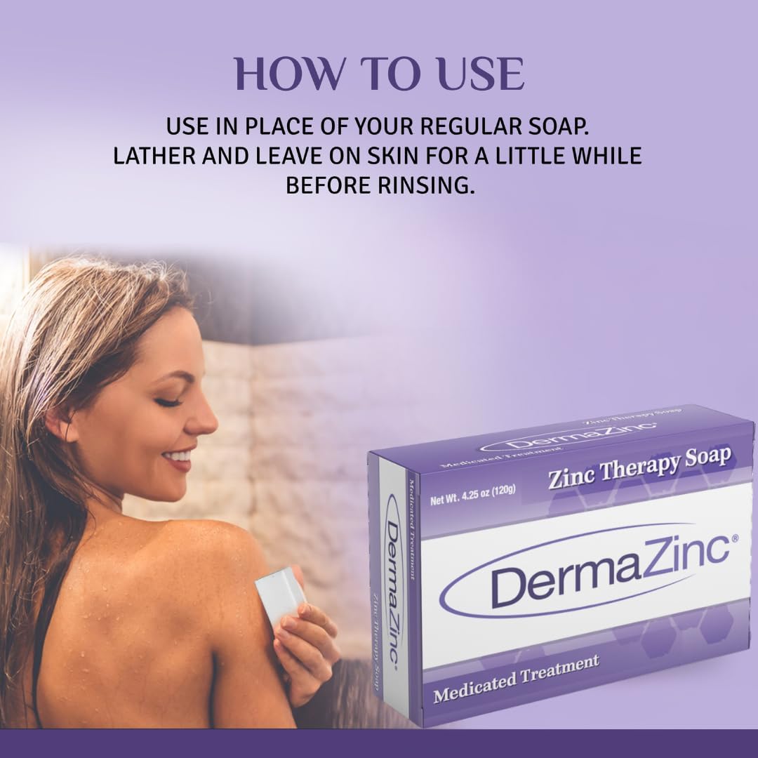 DermaZinc Jabón Terapia, ideal para piel sensible de niños.
