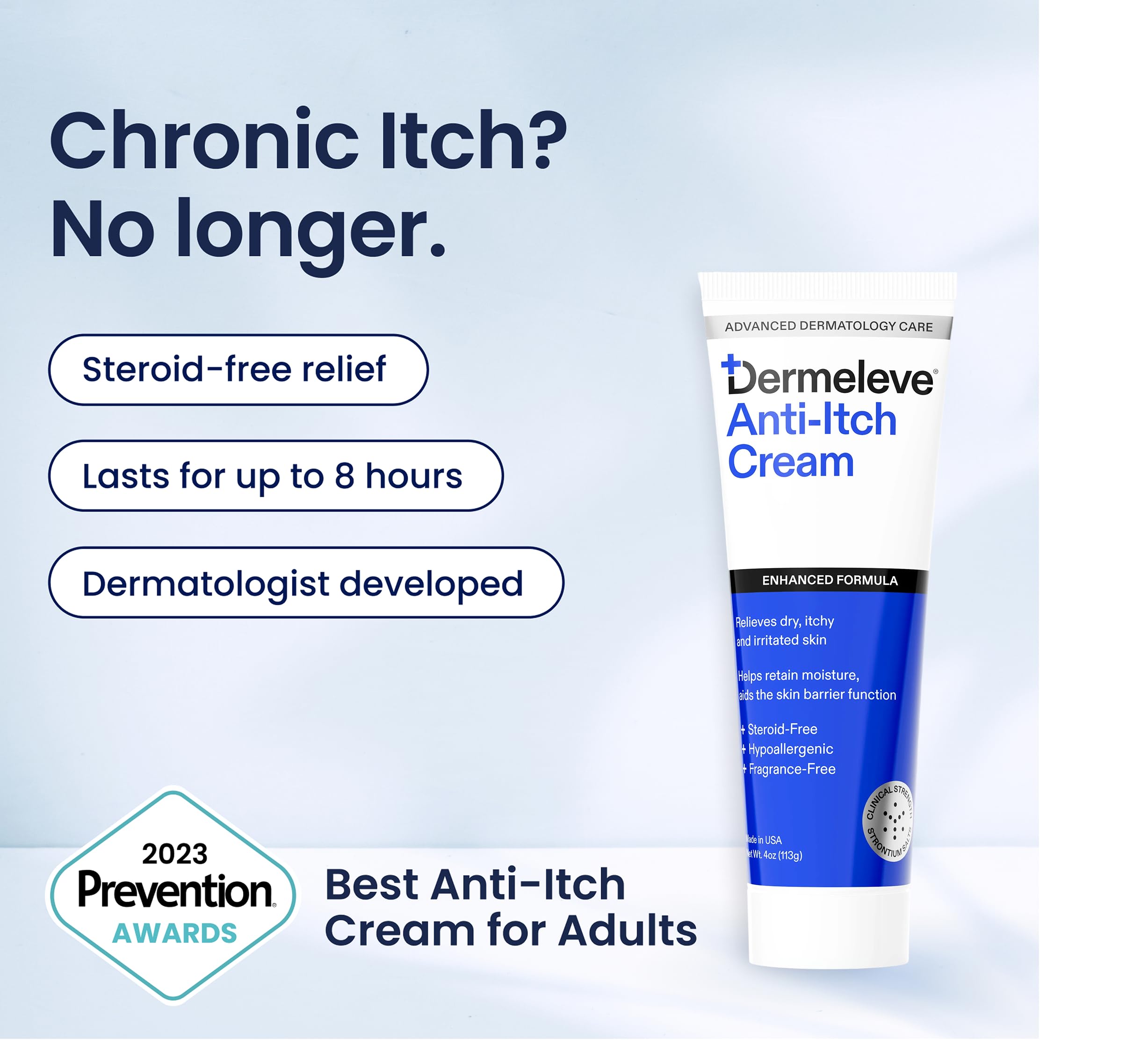 Dermeleve crema uso frente y manos para piel sensible sin fragancias