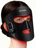 Dermita máscara con luz roja 360 grados frente para tratamiento facial focal