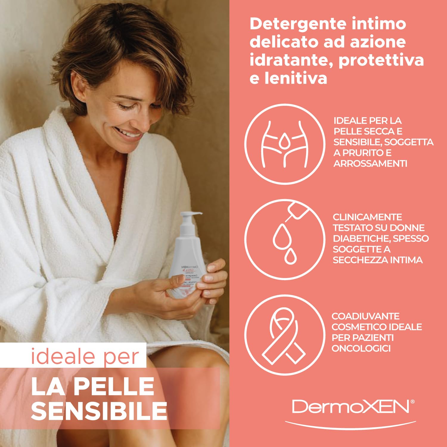 DERMOXEN Ultracalming: ingrediente acido hialuronico aporta hidratación suave.