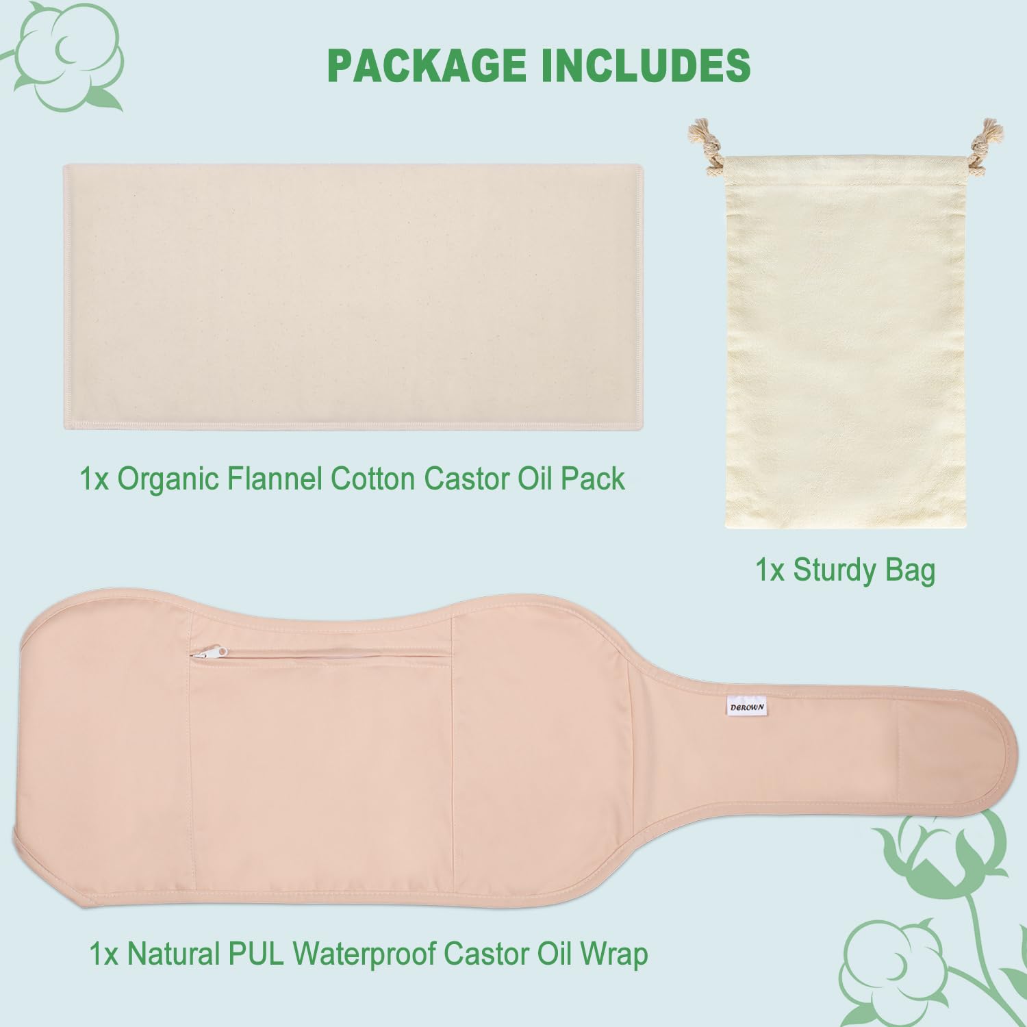 DEROWN kit-completo, sin derrames gracias a su diseño.