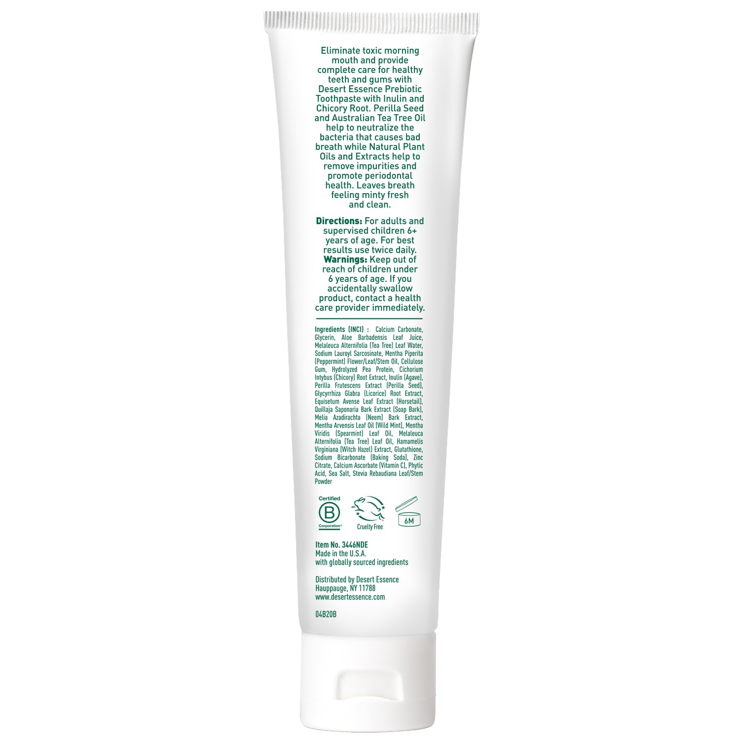 Desert Essence Dentífrico Aceite Arbol Te Australiano para limpieza natural