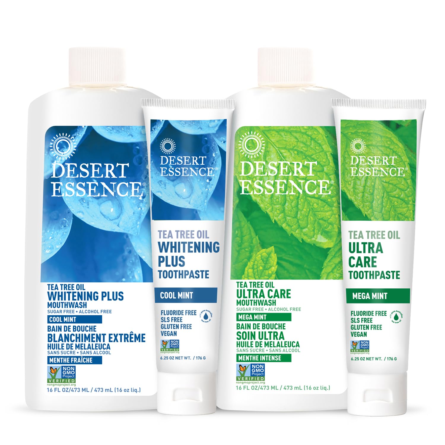 Desert Essence empaque sostenible para cuidado diario