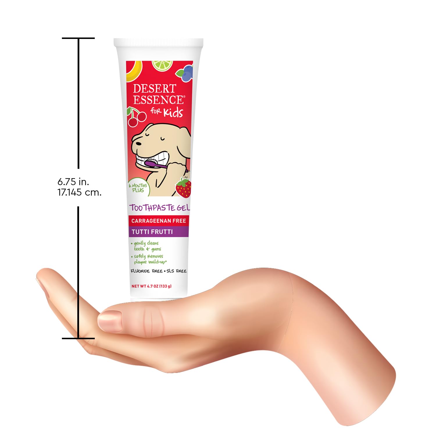 Desert Essence empaque fabricado en Estados Unidos con envasado responsable.