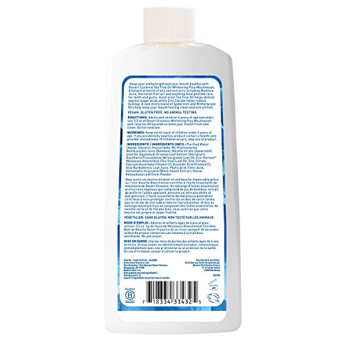 Desert Essence enjuague bucal arbol de te, aliento fresco por horas