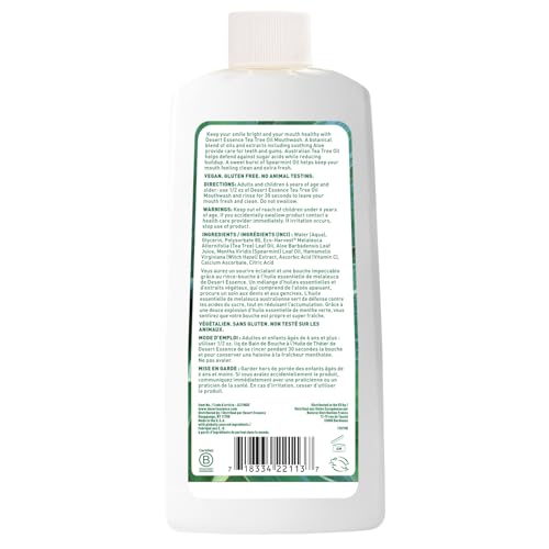 Desert Essence enjuague bucal refrescante para dientes y encías