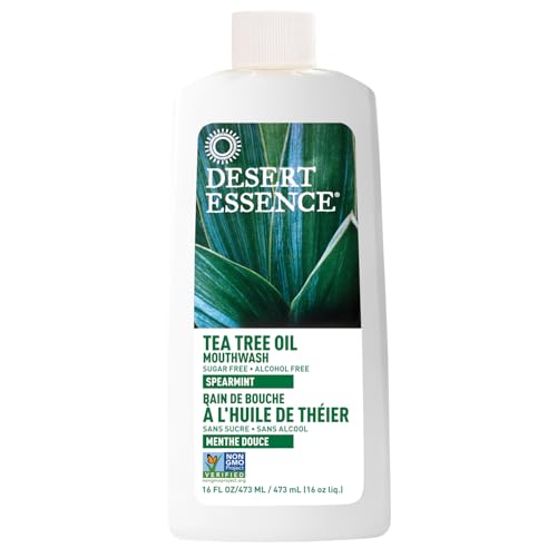 Desert Essence enjuague bucal sin azúcar y sabor a menta