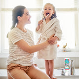 Etiqueta vegana en pasta dental infantil Desert Essence.