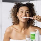 Desert Essence pasta dental mirra para cuidado suave de encías.