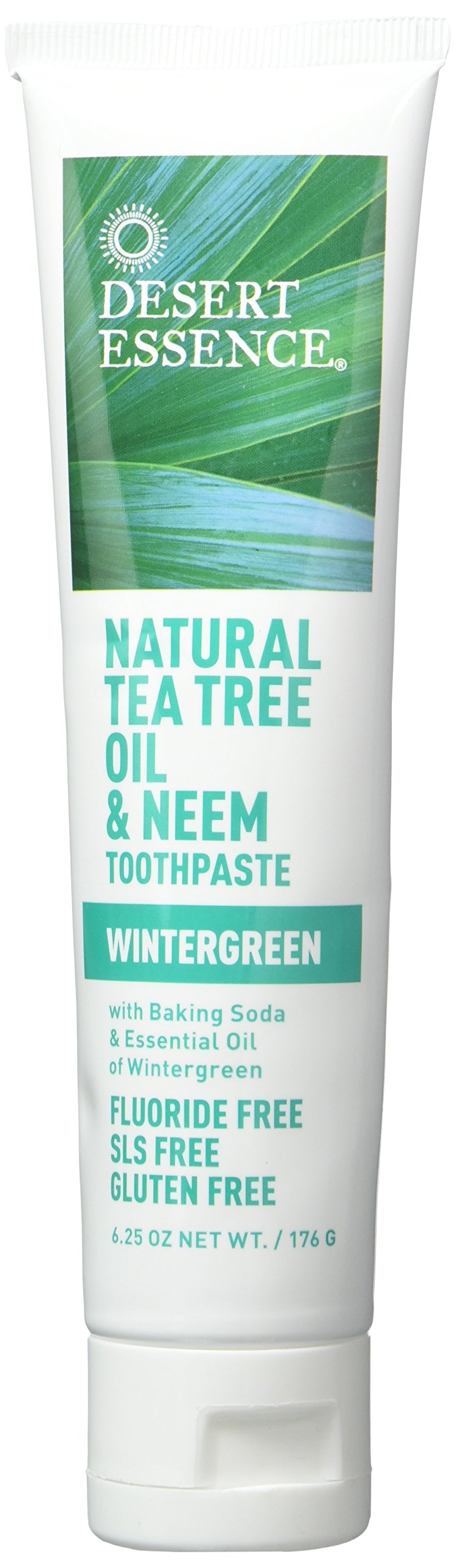 Desert Essence pasta dental en tubo, limpieza diaria natural