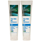 Pasta de dientes Desert Essence con menta para aliento fresco