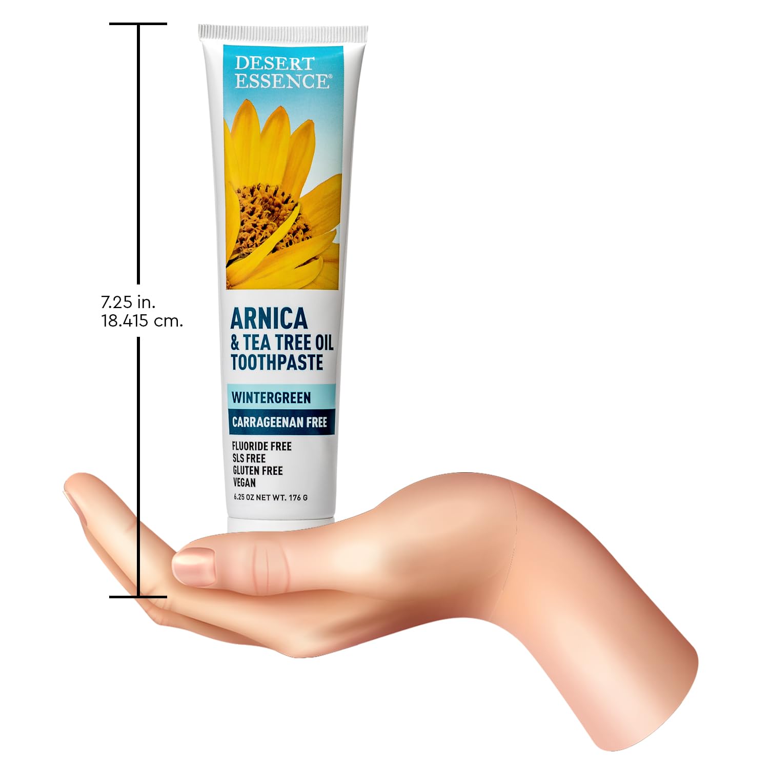Sin carragenina ni fluoruro, higiene suave con Desert Essence