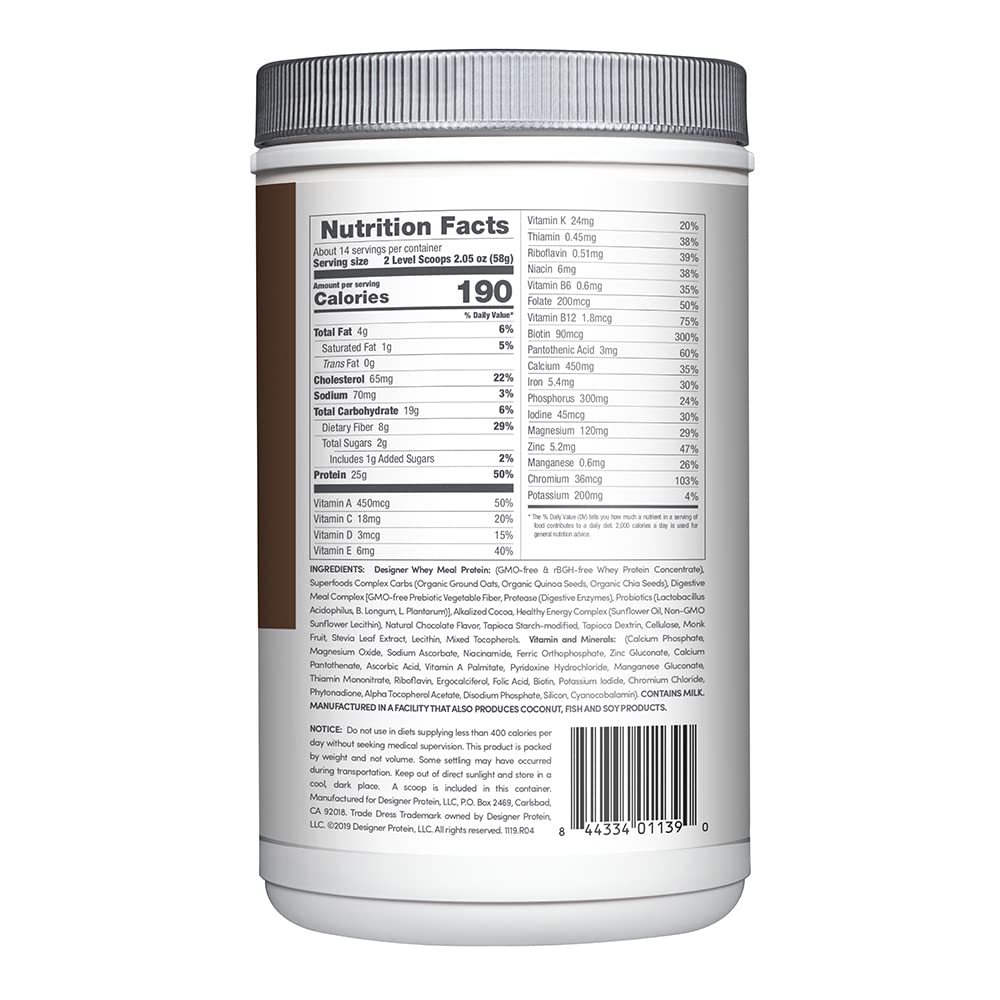 Carbohidratos orgánicos de superalimentos para energía diaria de Designer Wellness
