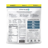 Designer Wellness tarro de proteína de huevo con vainilla para desayunos
