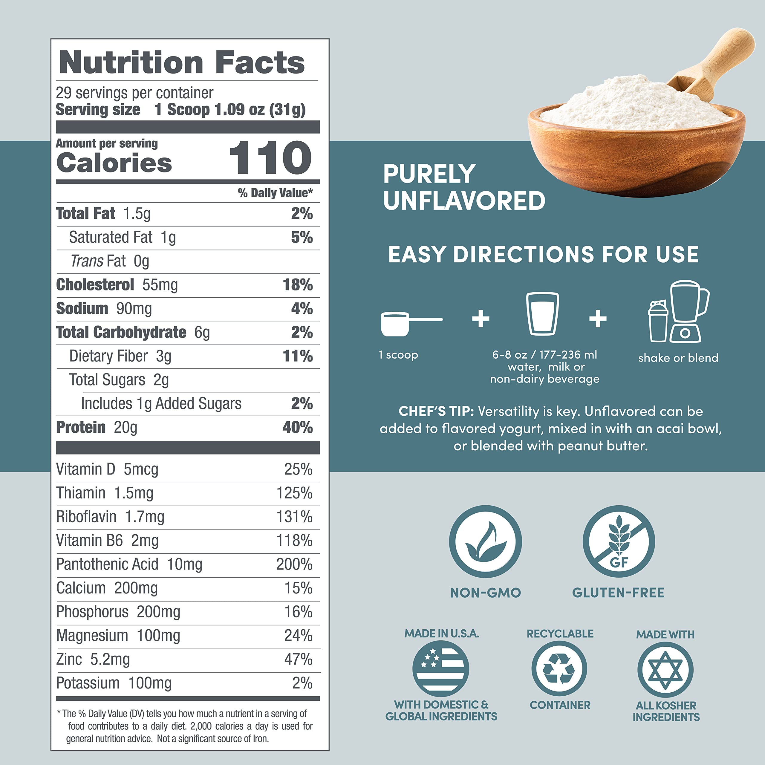 Aminoácidos esenciales en Designer Whey para recuperación muscular.