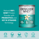 Designer Wellness Designer Whey: bote de 12oz para uso diario y conveniencia.