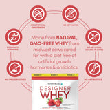 Designer Wellness Designer Whey fibra prebiótica para apoyo digestivo diario.