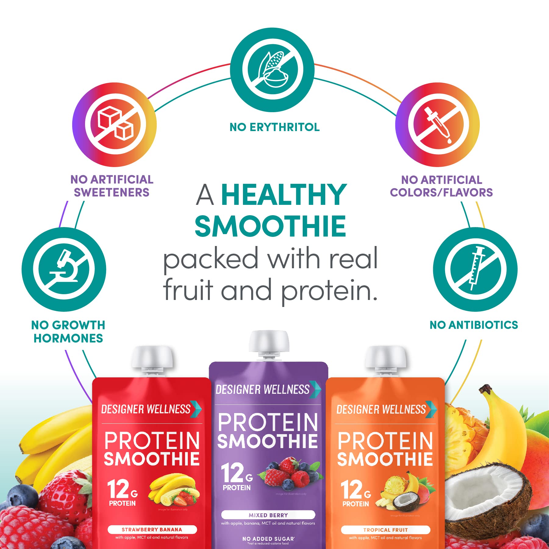 Lote de 12 unidades de Batido de Proteína Designer Wellness