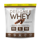 Designer Whey de Designer Wellness, envase 4lb para uso diario de proteína.