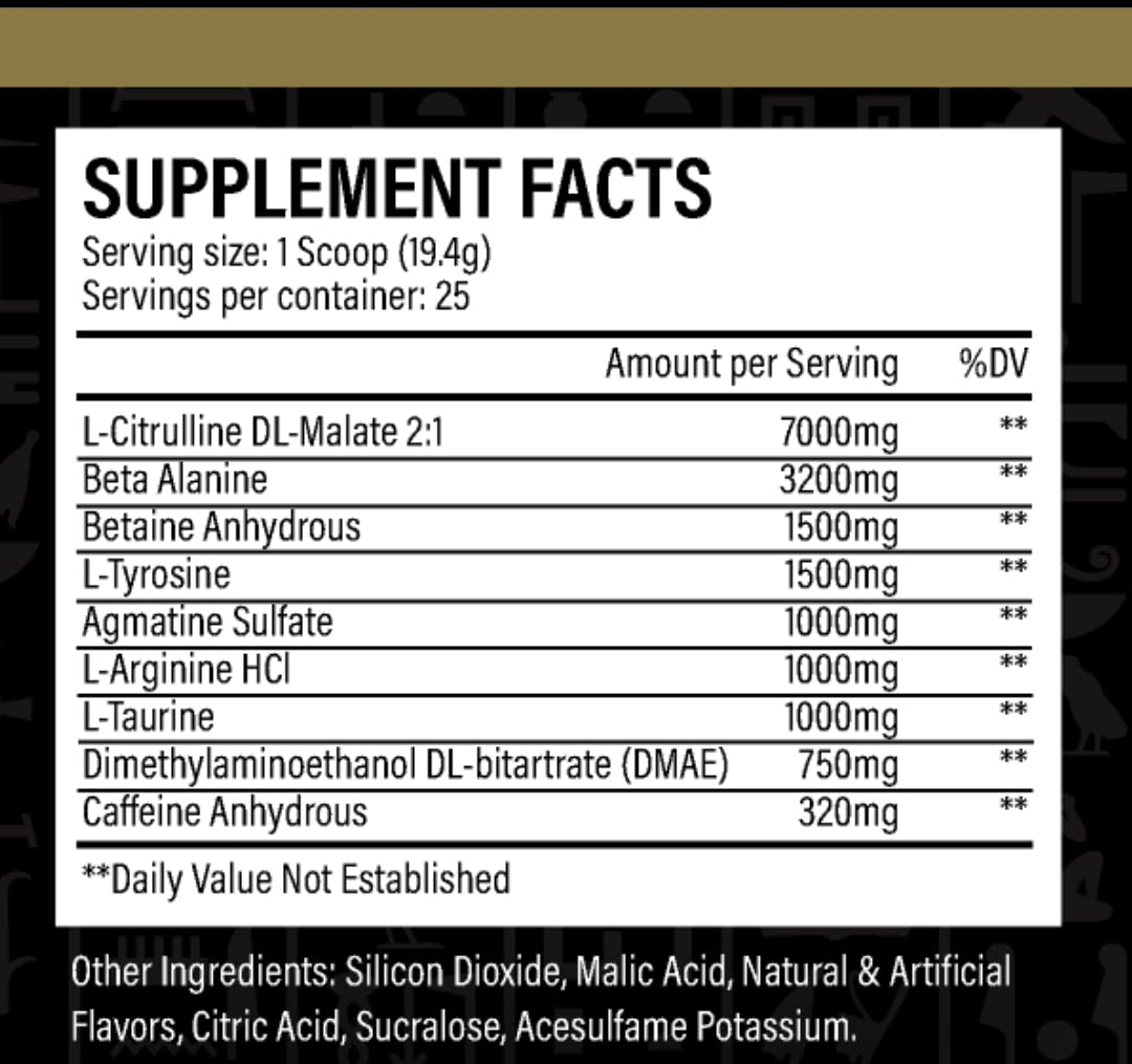 DESIRED NUTRITION, etiqueta pre-entrenamiento: claridad de foco durante el entrenamiento.