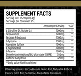 DESIRED NUTRITION, etiqueta pre-entrenamiento: claridad de foco durante el entrenamiento.