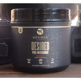 DESIRED NUTRITION, ingredientes clave: beta-alanina y cafeína para impulso y resistencia.