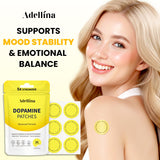 Detalle de ingredientes clave mucuna pruriens en Adellina Dopamine Patches.