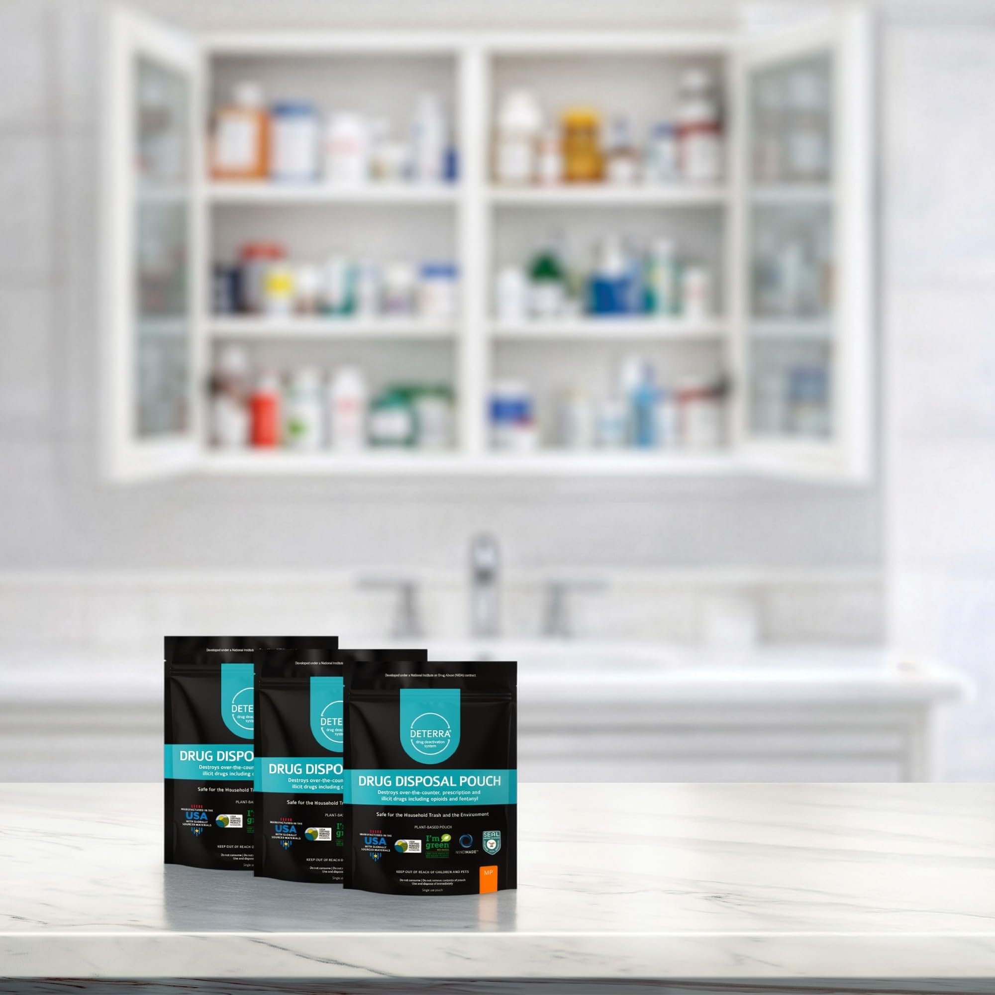 DETERRA bolsa-desactivacion-liquidos-6-onzas, tratamiento seguro de líquidos
