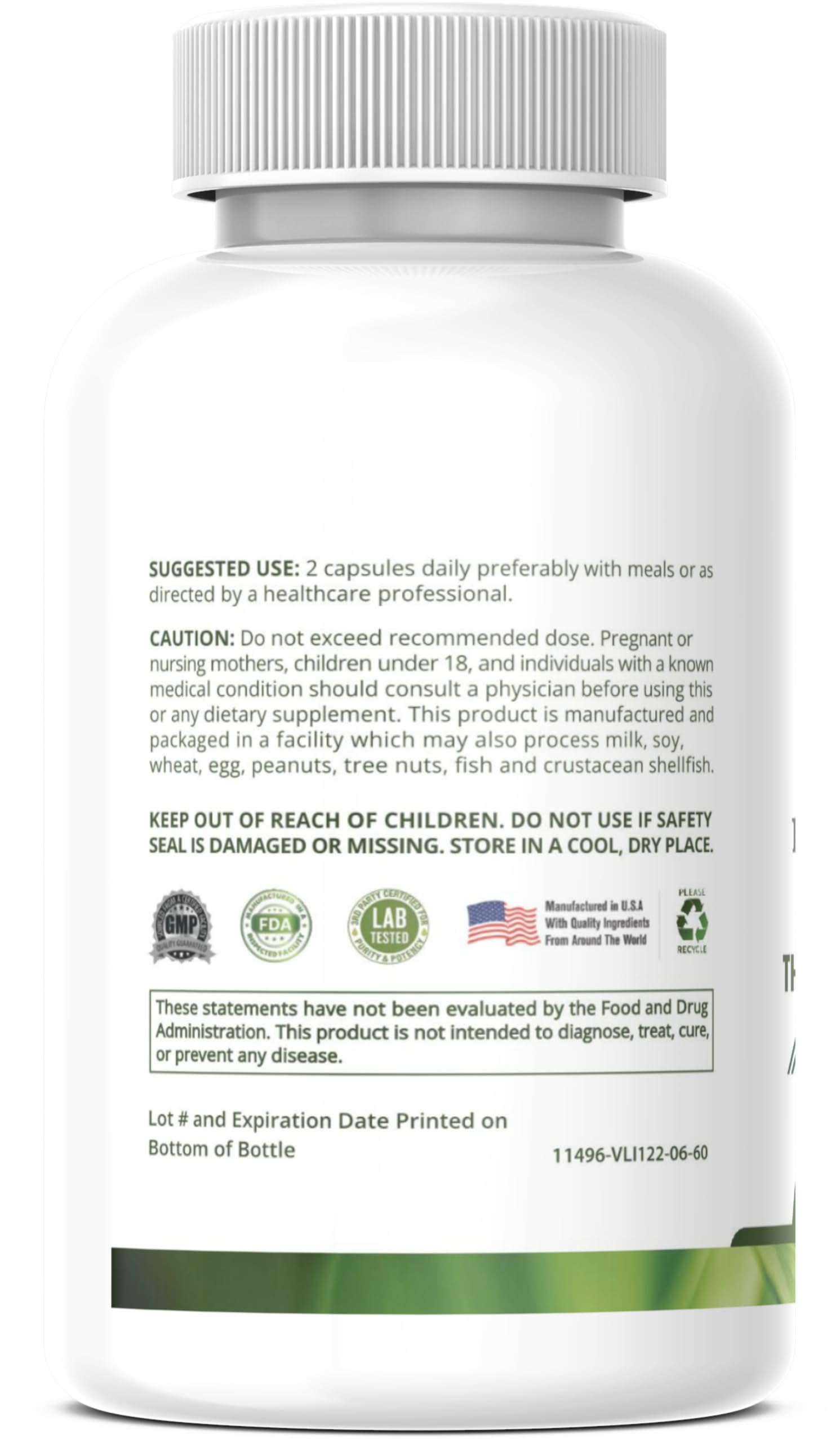 Detox Trees Thyroid Health Formula, cápsulas, uso diario para claridad mental.
