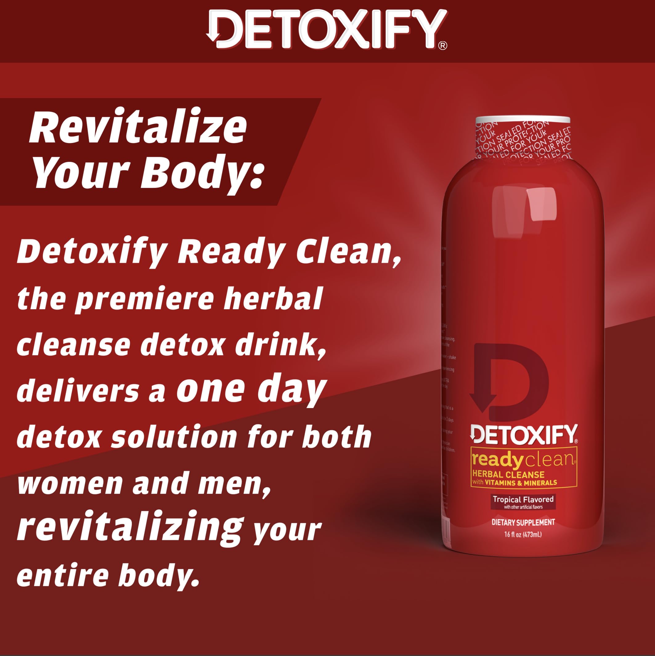 Detoxify Ready Clean Tropical: mezcla de plantas para bienestar diario.