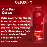 Detoxify XXtra Clean Herbal, dosificador, dosificación precisa para resultados consistentes.