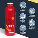Detoxify XXtra Clean Herbal, sabor-fruta-tropical, disfruta un refresco sabroso durante el día.